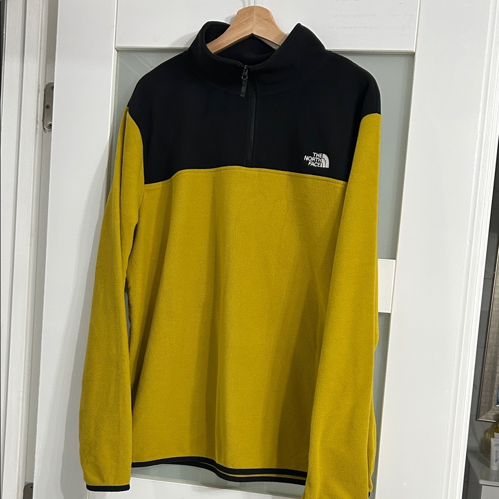 The North Face Black and Yellow Fleece Jacket
